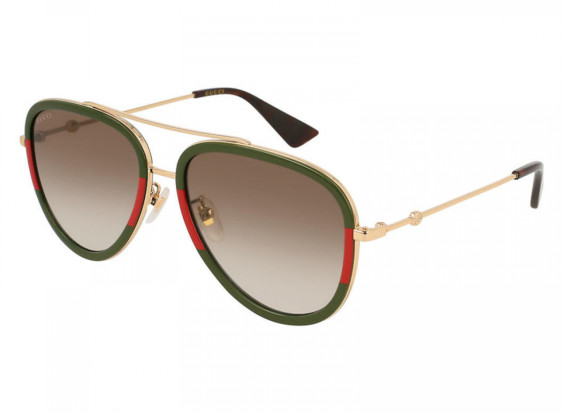 Gucci GG0062S 008 Black Red/Brown