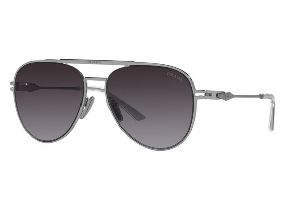Prada PR54ZS 1BC09S Silver / Grey Gradient