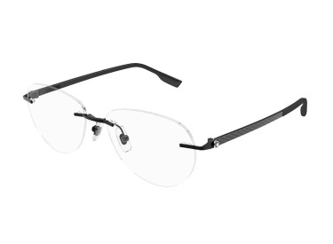 Montblanc MB0186O 001 Black 56mm