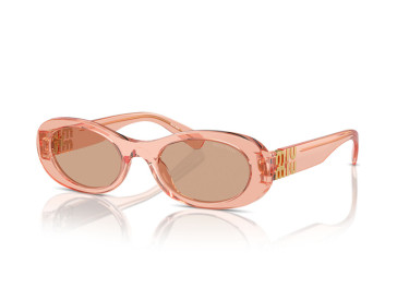 Miu Miu MU06ZS 13T1P1 Noisette Transparent/Dark Brown