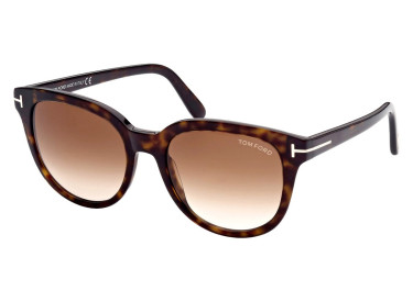 Tom Ford FT0914-F 52F Shiny Classic Dark Havana/Gradient Brown