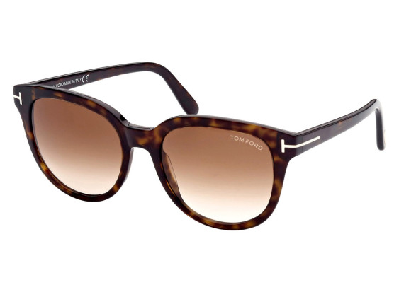 Tom Ford FT0914-F 52F Shiny Classic Dark Havana/Gradient Brown