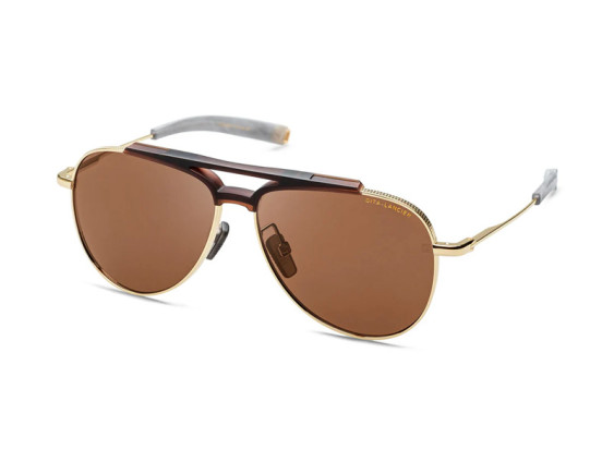 Dita LSA-401-DLS-401-60-01-A Matte Crystal and Brown-White Gold/Brown Polarized