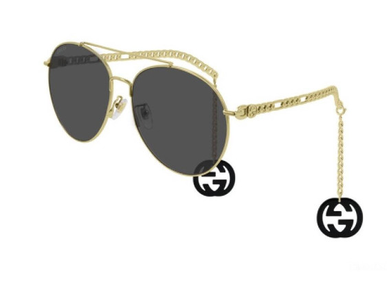 Gucci GG0725S 001 Gold/Grey