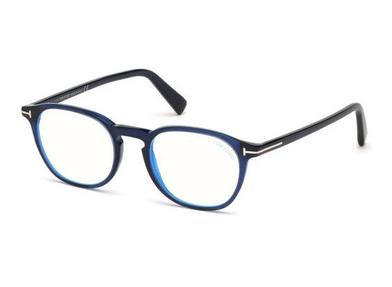 Tom Ford FT5583-B 090 Transparent Blue/Clear Blue Light Block 50mm