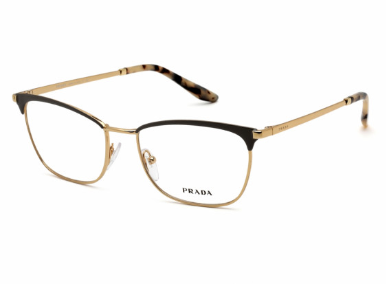 Prada PR57WV 03H1O1 Brown/Gold 53mm