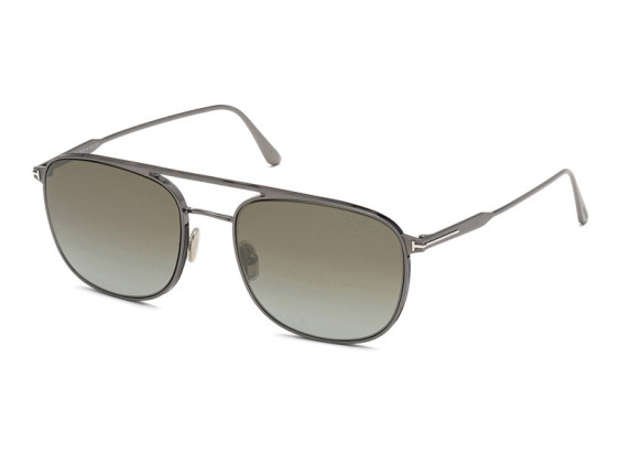 Tom Ford FT0827 12Q Dark Ruthenium/Brown Gradient Mirror