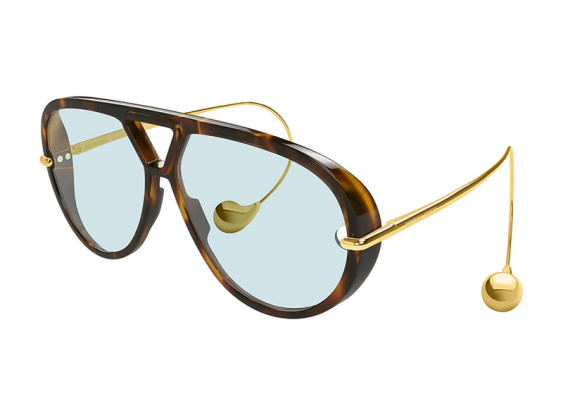 Bottega Veneta BV1273S 007 Havana/Gold/Light Green