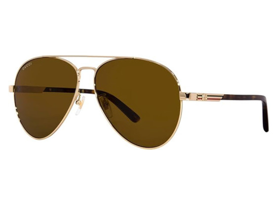 Gucci GG1288SA 002 Gold/Havana/Brown
