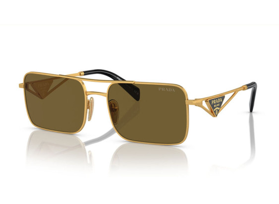 Prada PRA52S 15N01T Matte Gold/Dark Brown
