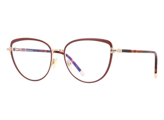 Tom Ford FT5741-B 048 Brown Enamel/Rose Gold/Blonde Havana 55mm