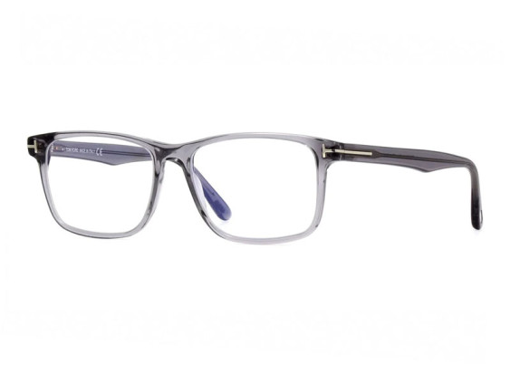 Tom Ford FT5752-B 020 Transparent Grey/Clear Blue Light Block 53mm