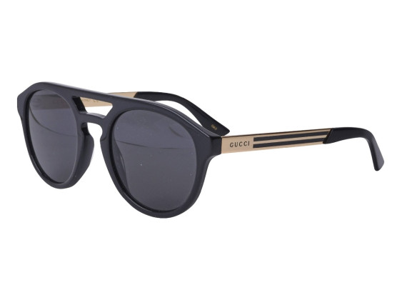 Gucci GG0689S 001 Black Gold/Grey
