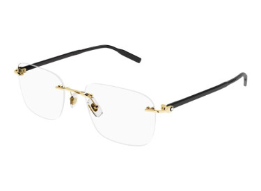 Montblanc MB0222O 007 Gold/Black 58mm