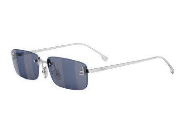 Fendi FE4172US 16X Shiny Palladium/Blue Mirror