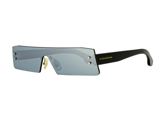 Victoria Beckham VB241S 001 Black/Solid Grey Silver Mirror