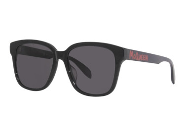 Alexander McQueen AM0331SK 002 Shiny Black/Grey