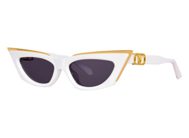 Valentino V-GOLDCUT-I VLS-113D White/Yellow Gold/Dark Grey AR