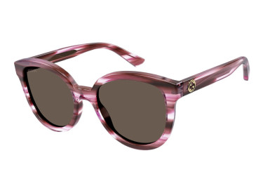 Gucci GG1315S 003 Striated Pink Havana/Brown