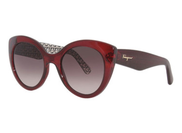 Salvatore Ferragamo SF964S 634 Transparent Burgundy/Burgundy Gradient