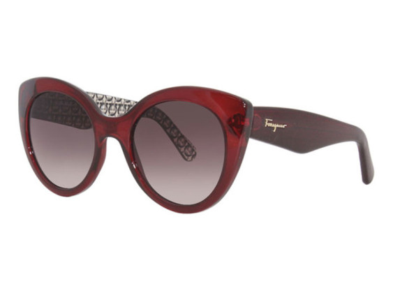 Salvatore Ferragamo SF964S 634 Transparent Burgundy/Burgundy Gradient