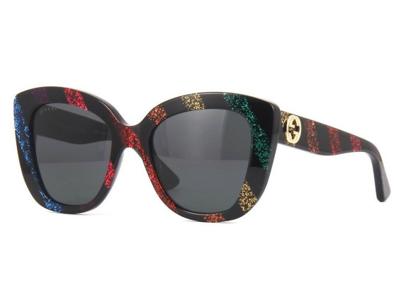 Gucci GG0327S 003 Black Multicolor/Grey