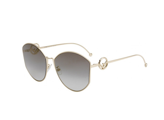 Fendi FF0335/F/S J5GFQ Gold/Grey Gold Mirror Gradient