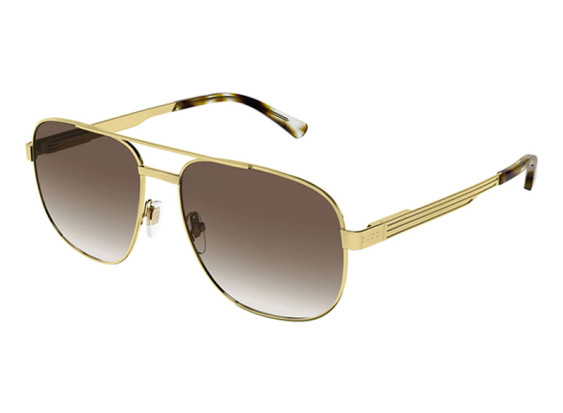 Gucci GG1223S 003 Gold/Brown Gradient