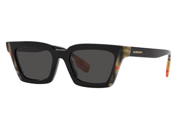 Burberry BE4392U 405587 Black/Vintage Check/Dark Grey
