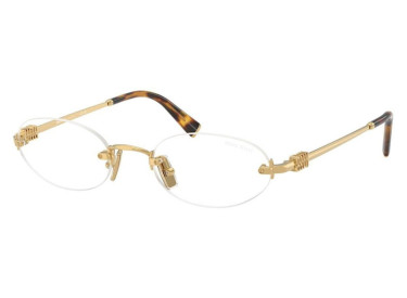 Miu Miu MUA54S 5AK08N Gold/Clear Blue Light Filter