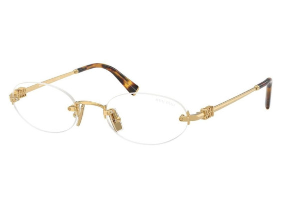 Miu Miu MUA54S 5AK08N Gold/Clear Blue Light Filter