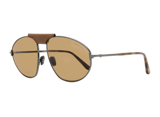 Tom Ford FT1095 08E Shiny Gunmetal/Brown