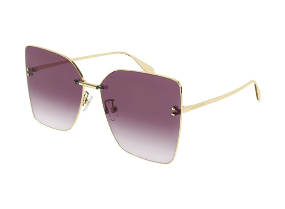 Alexander McQueen AM0342S 003 Gold/Violet Gradient