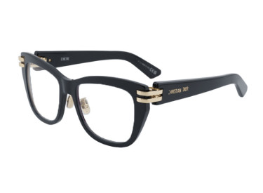 Dior CDIORO S1F 10BB Shiny Black/Clear Blue Block Lens 54mm