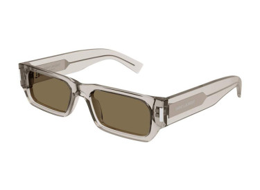 Saint Laurent SL660 004 Shiny Transparent Beige/Brown