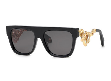 Roberto Cavalli SRC014M 0700 Shiny Black/Gold/Grey