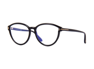 Tom Ford FT5706-B 001 Black/Clear/Blue-light Block Lenses 55mm