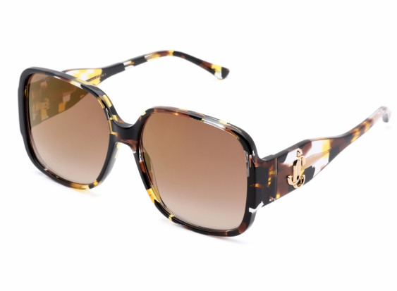 Jimmy Choo TARA/S 0EPZ JL Yellow Havana/Brown SS Gold