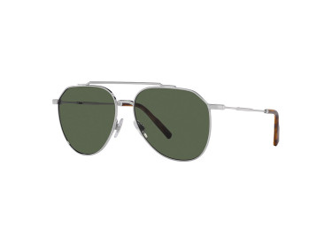 Dolce & Gabbana DG2296 05/9A Silver/Dark Green Polarized