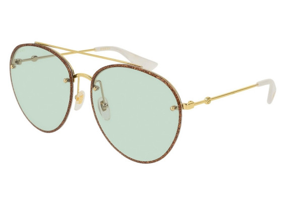 Gucci GG0351S 005 Gold/Green