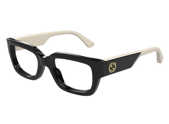 Gucci GG1666O 005 Black with Ivory 53mm