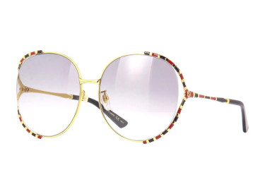 Gucci GG0595S 006 Gold/Grey Gradient