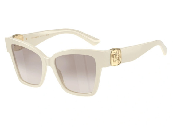 Dolce & Gabbana DG4470 331294 Cream/Clear to Brown Gradient Silver Mirror