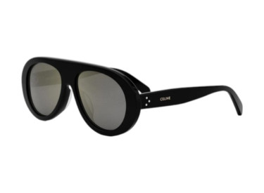 Celine CL40300U APRES SKI CAPSULE 01C Shiny Black/Silver Mirror