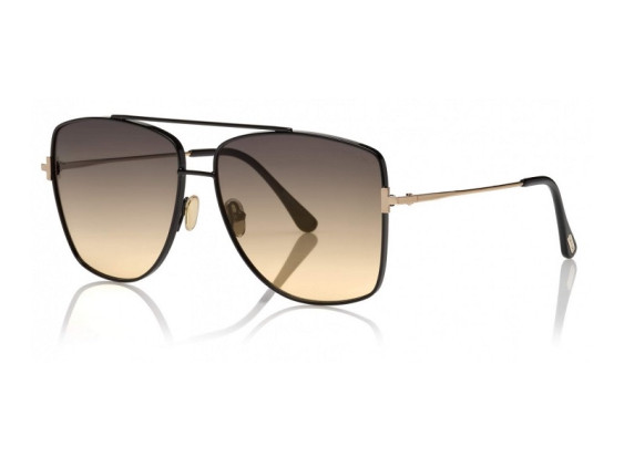 Tom Ford FT0838 01B Shiny Black/Gradient Smoke