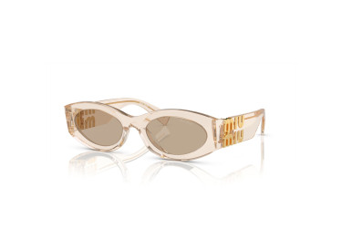 Miu Miu MU11WS 11T40F Sand Transparent/Dark Brown