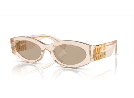 Miu Miu MU11WS 11T40F Sand Transparent/Dark Brown