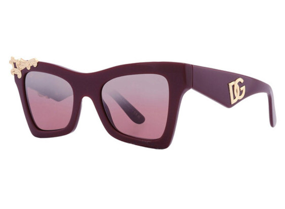 Dolce & Gabbana DG4434 30917E Bordeaux/Pink Mirror Silver Gradient