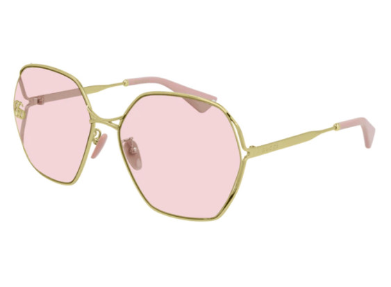 Gucci GG0818SA 003 Gold/Pink