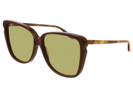 Gucci GG0709S 001 Burgundy/Green